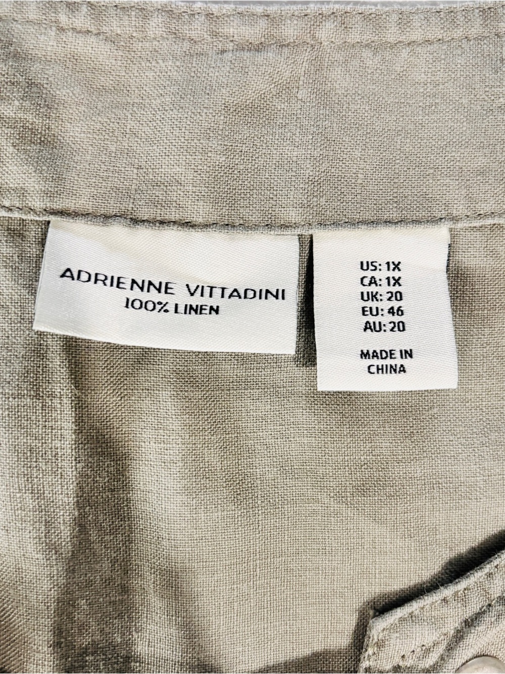 Adrienne Vittadini Dress Linen - Picture 8 of 9
